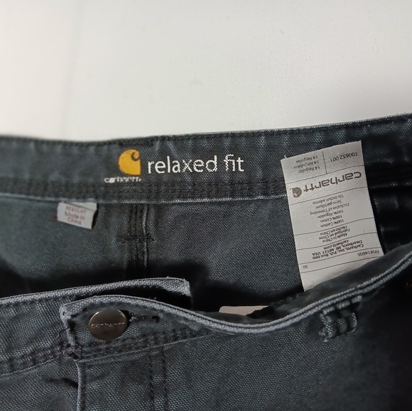 Ladies Carhartt Relaxed fit Canvas Work Pants Rugged Flex. Size 14 - Picture 9 of 11